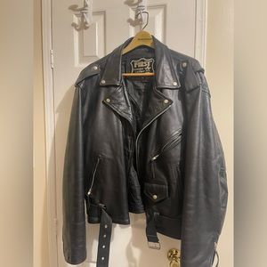 Vintage Genuine Leather Motorcycle Jacket